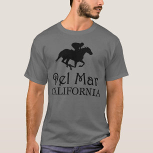 Del Mar California Horse Racing grappig T-shirt