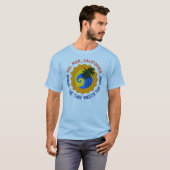 Del Mar, Californië waar de Turf aan het Surf vold T-shirt (Voorkant volledig)