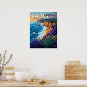 Del Mar  strand van Californië - San Diego Poster (Keuken)