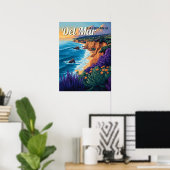 Del Mar  strand van Californië - San Diego Poster (Thuiskantoor)