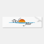 Del Mar Sunset Bumpersticker (Voorkant)