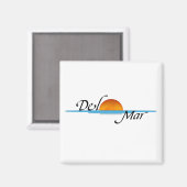 Del Mar Sunset Magnet (Voorkant / Achterkant)