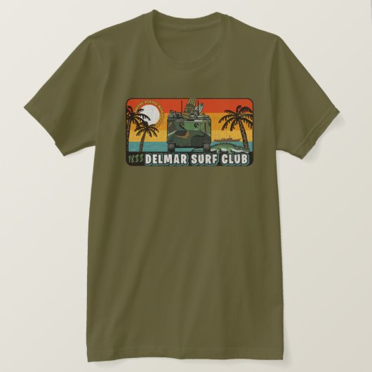 Del-Mar Surf Club T-shirt (Design voorkant)