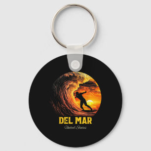 Del Mar Verenigde Staten Surfen Surfplank Sleutelhanger