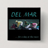 Del Mar Vierkante Button 5,1 Cm (Voorkant)