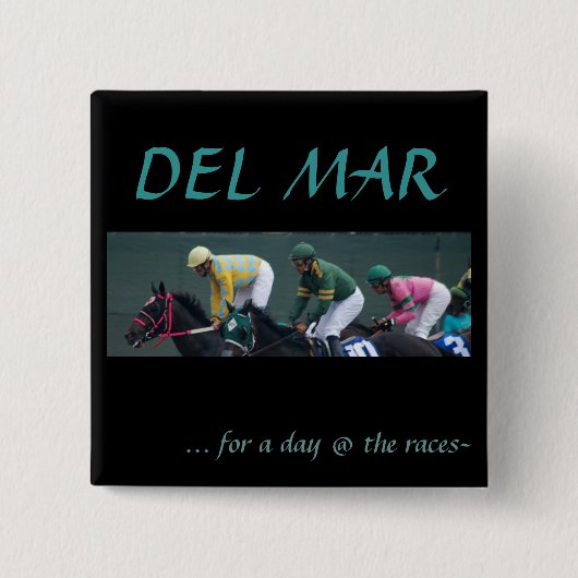 Del Mar Vierkante Button 5,1 Cm (Voorkant)