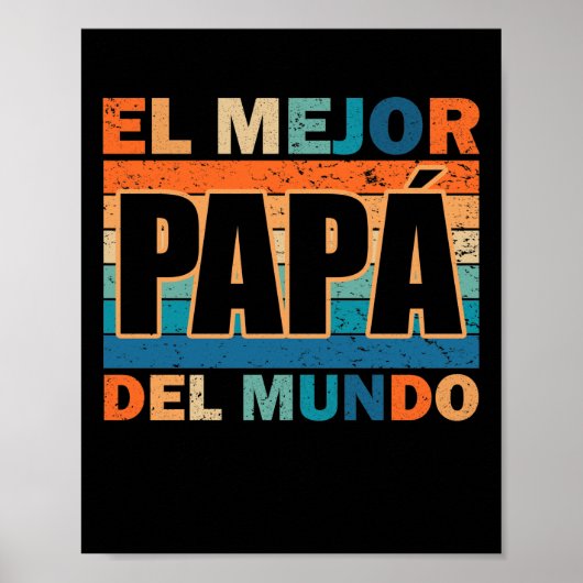 Del Mundo Para Dia Del Padre Poster (Voorkant)