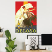 Del Oso Liqueurs Paris, jaren dertig Poster (Thuiskantoor)