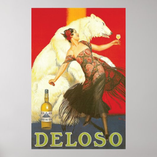 Del Oso Liqueurs Paris, jaren dertig Poster (Voorkant)