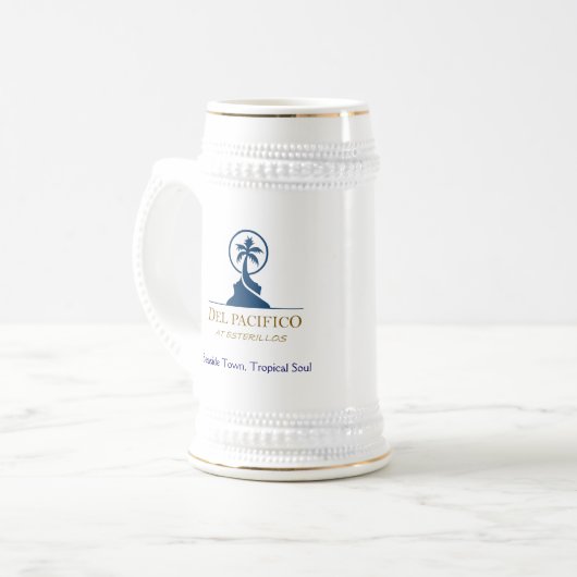 Del Pacifico Beer Stein Bierpul (Voorkant links)