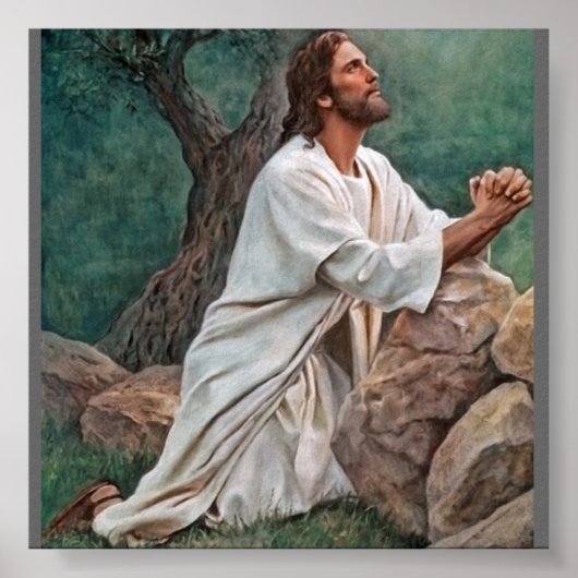 Del_Parson_Prayer_at_Gethsemane_400 Poster (Voorkant)