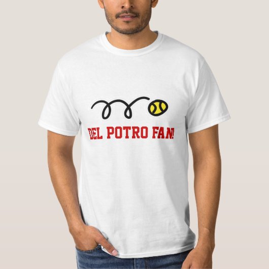 Del Potro tennis fan t-shirts voor mannen vrouwen  (Voorkant)