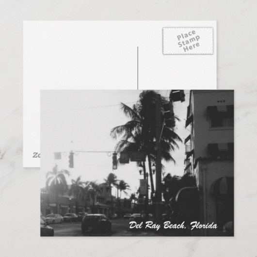 Del Ray Beach, Florida Foto Briefkaart (Voorkant / Achterkant)