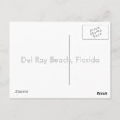 Del Ray Beach, Florida Schilderij briefkaart (Achterkant)