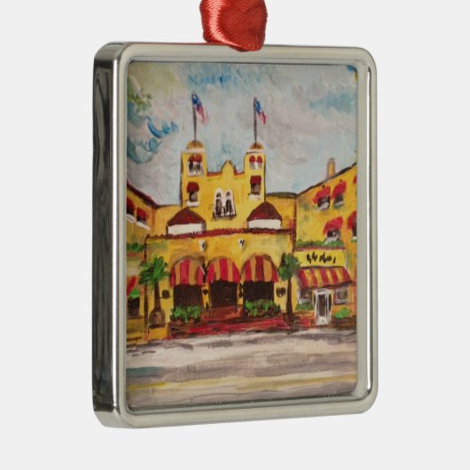 Del Ray Florida Colony Hotel Schilderij Ornament (Rechts)