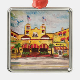 Del Ray Florida Colony Hotel Schilderij Ornament