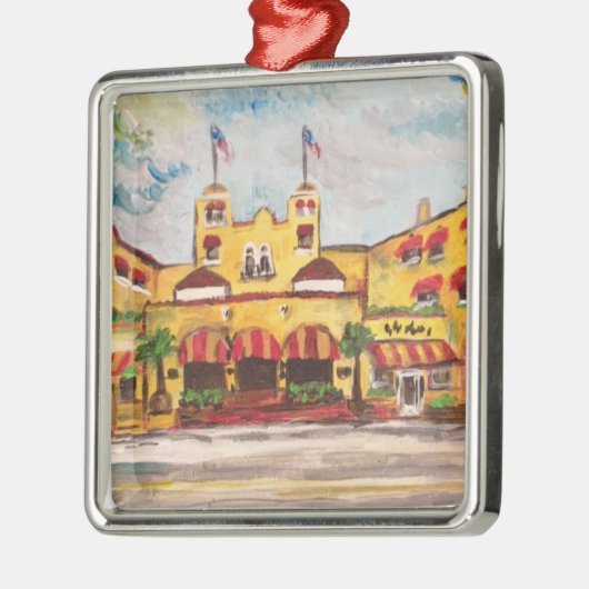 Del Ray Florida Colony Hotel Schilderij Ornament (Links)