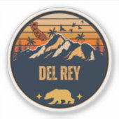 Del Rey, Californië Sticker (Voorkant)