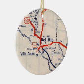 Del Rio 1948-kaart Keramisch Ornament (Rechts)