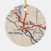 Del Rio 1948-kaart Keramisch Ornament (Voorkant)