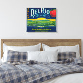 Del Rio Apple Crate LabelMedford, OF Canvas Afdruk (Insitu (Slaapkamer))