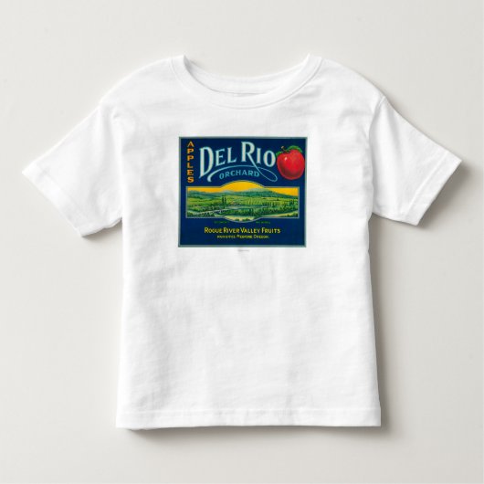 Del Rio Apple Crate LabelMedford, OF Kinder Shirts (Voorkant)