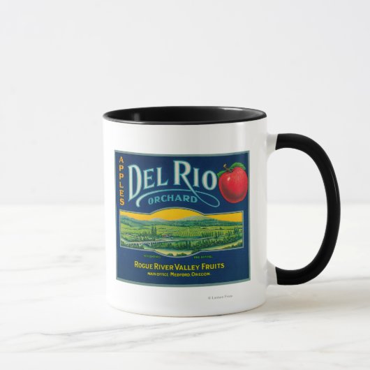 Del Rio Apple Crate LabelMedford, OF Mok (Rechts)