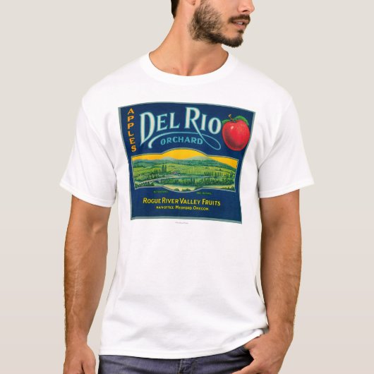 Del Rio Apple Crate LabelMedford, OF T-shirt (Voorkant)
