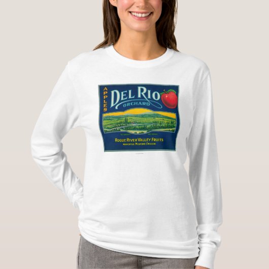 Del Rio Apple Crate LabelMedford, OF T-shirt (Voorkant)