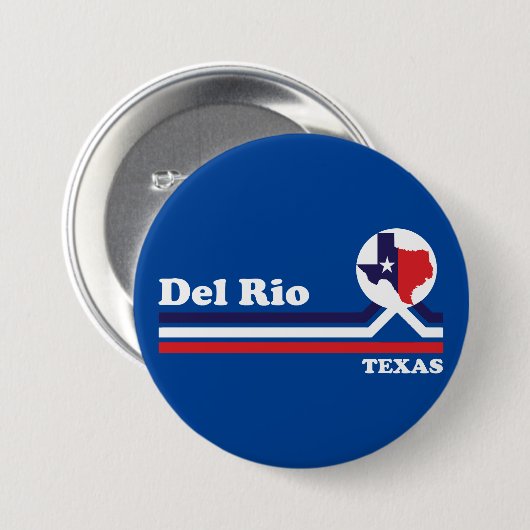 Del Rio Ronde Button 7,6 Cm (Voorkant /achterkant)