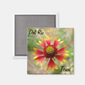 Del Rio Texas magneet deken wilde bloem texa (Voorkant / Achterkant)