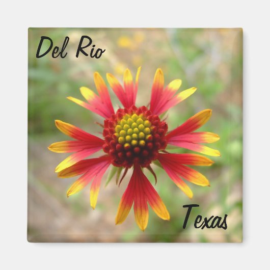 Del Rio Texas magneet deken wilde bloem texa (Voorkant)