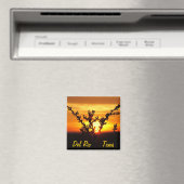 Del Rio Texas souvenirs woestijnborstel zonsonderg Magneet (Insitu (Vaatwasser))