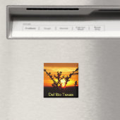 Del Rio Texas souvenirs woestijnborstel zonsonderg Magneet (Insitu (Vaatwasser))