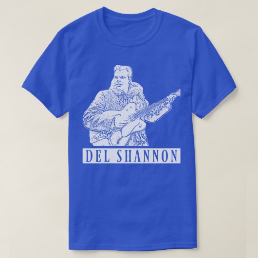 Del Shannon witte retro T-shirt (Design voorkant)