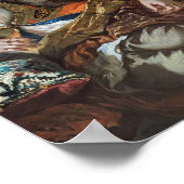 Delacroix - Algiers vrouwen in hun appartement Poster (Hoek)