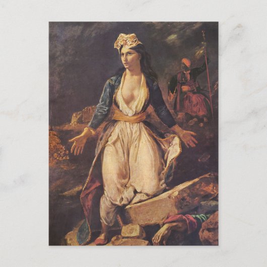 Delacroix Art Briefkaart (Voorkant)