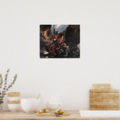 Delacroix - Bevrijde Angelika Of St. Joris Poster (Keuken)