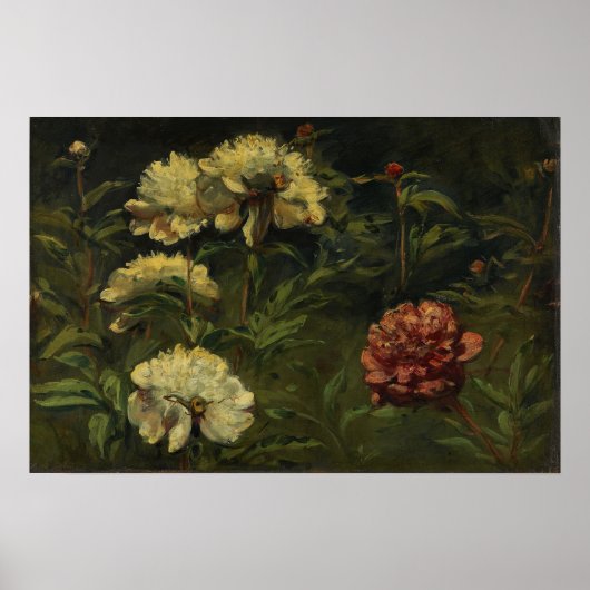 Delacroix - Bloemen 1848 Poster (Voorkant)