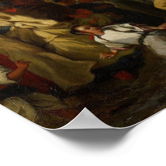 Delacroix - de fanatica van de kantelhoek poster (Hoek)