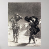 Delacroix - de gastheer op de Terrace (Wet I Scene Poster (Voorkant)