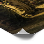 Delacroix - de sultan van Marokko Poster (Hoek)