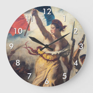 Delacroix - De Vrijheid Leidt het Volk Close-up Grote Klok