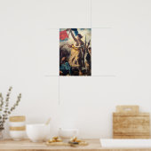 Delacroix - De Vrijheid Leidt het Volk Close-up Poster (Keuken)