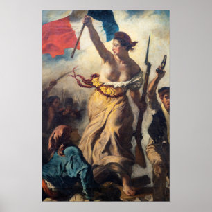 Delacroix - De Vrijheid Leidt het Volk Close-up Poster