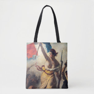 Delacroix - De Vrijheid Leidt het Volk Close-up Tote Bag