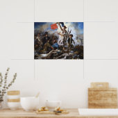 Delacroix De Vrijheid Leidt het Volk Poster (Keuken)