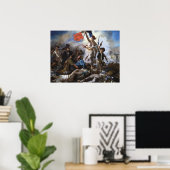 Delacroix De Vrijheid Leidt het Volk Poster (Thuiskantoor)