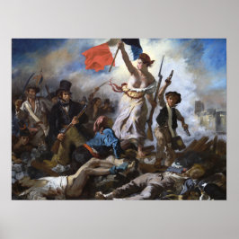 Delacroix De Vrijheid Leidt het Volk Poster