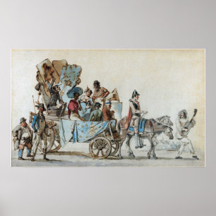 Delacroix - Dramatische artiesten op reis Poster